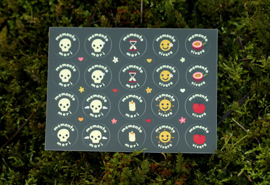 Memento Mori & Memento Vivere Sticker Sheet