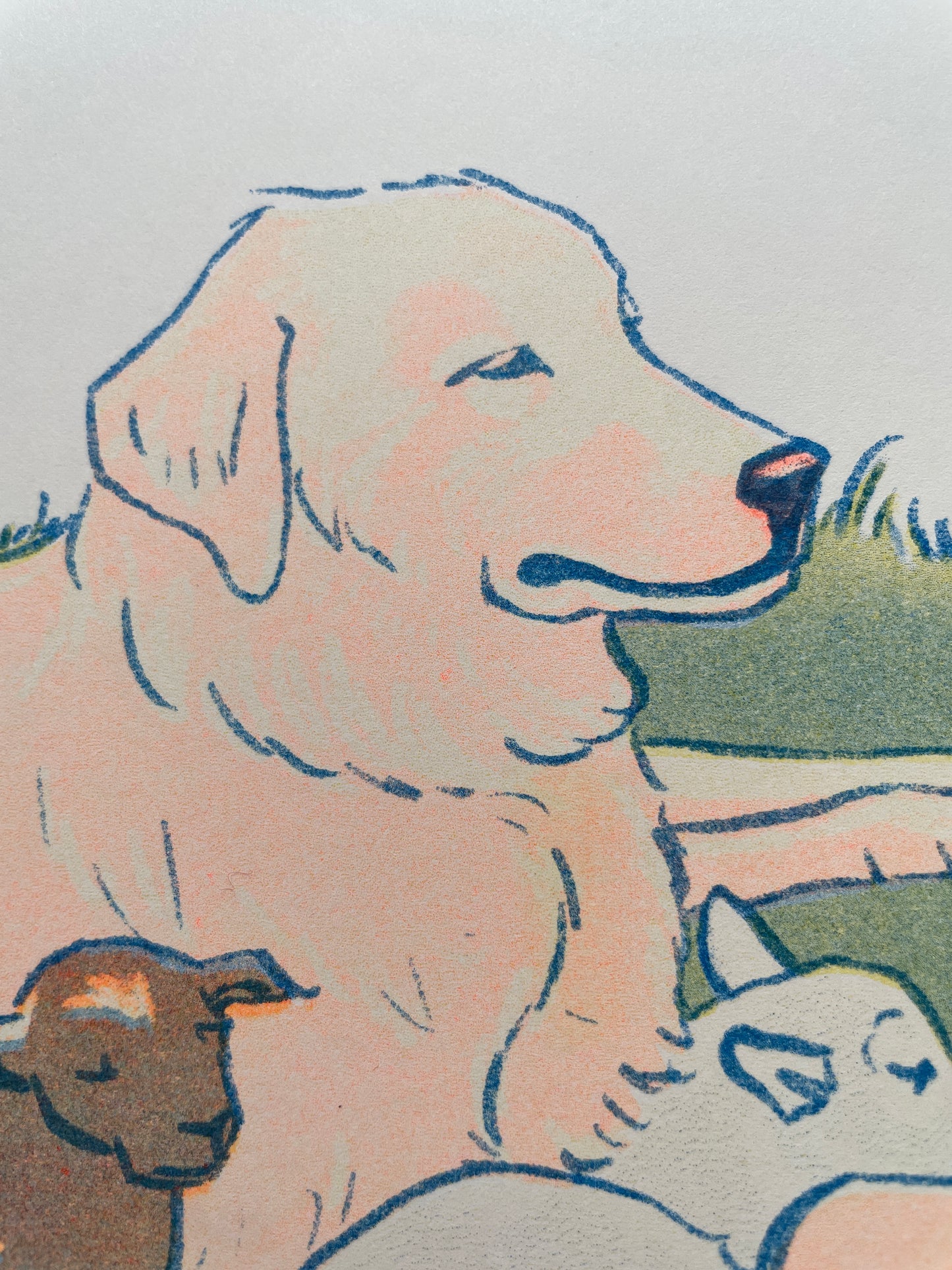 Guardian Risograph Print