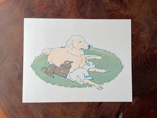 Guardian Risograph Print