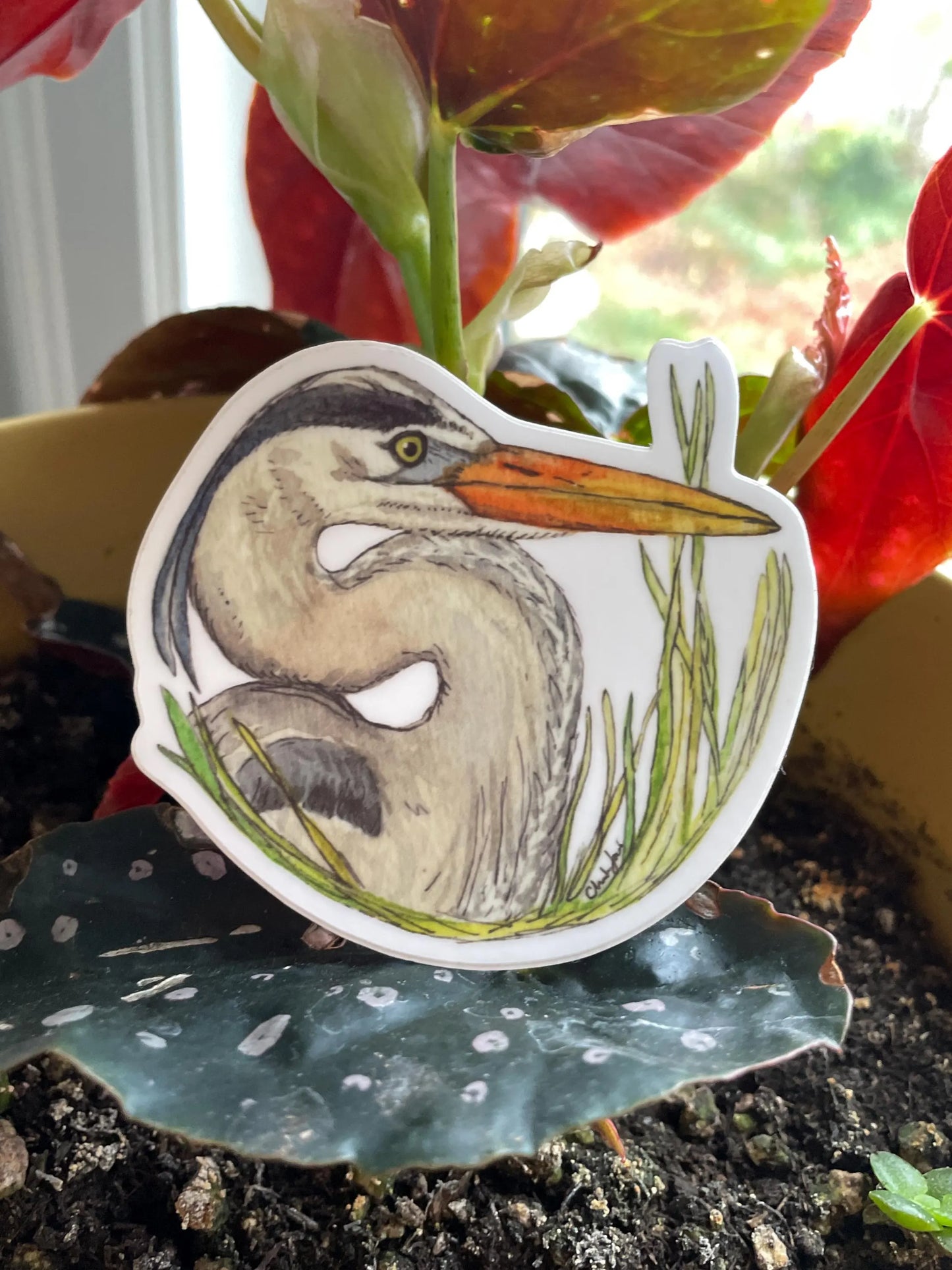 Great Blue Heron Sticker