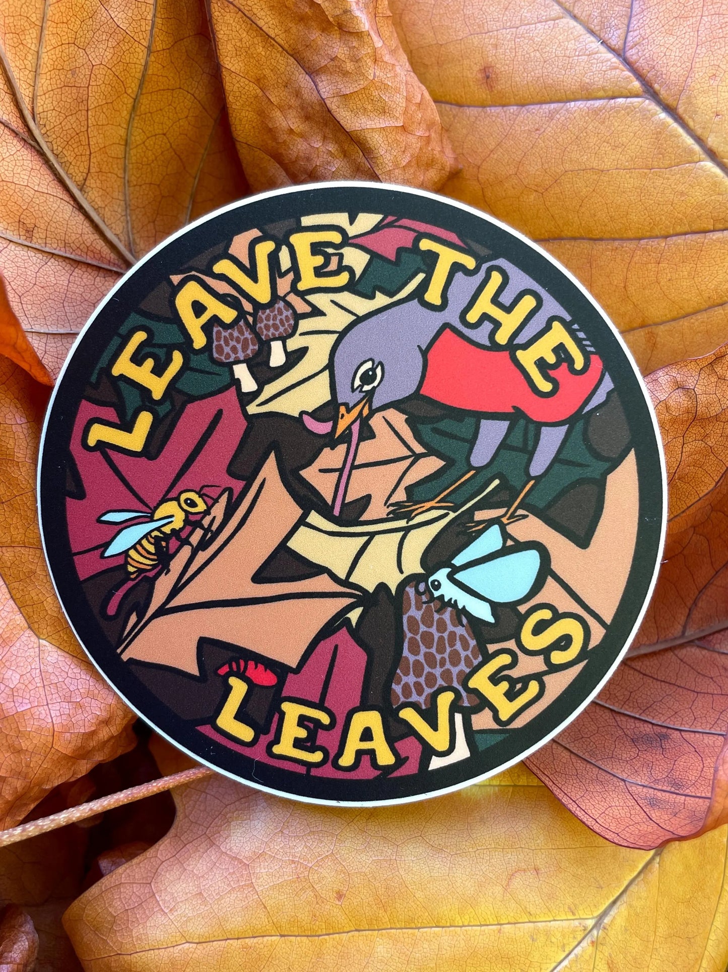 Leave the Leaves Sticker